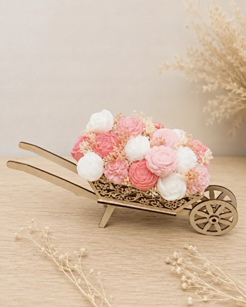 Bukiet mydlany kwiaty mydlane prezent dla kobiety mamy babci urodziny