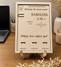 Ekspozytor na odznaki Honorowy Dawca Krwi HDK personalizowany prezent