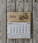 Kalendarz Drewniany 2026 Ursus C-360 | Personalizowany | Prezent