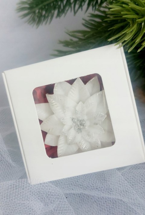 Upominek świąteczny - urocze mydełko glicerynowe w pudełku prezentowym