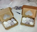 Uroczy zestaw lawendowych mini mydełek. Gotowy prezent, handmade