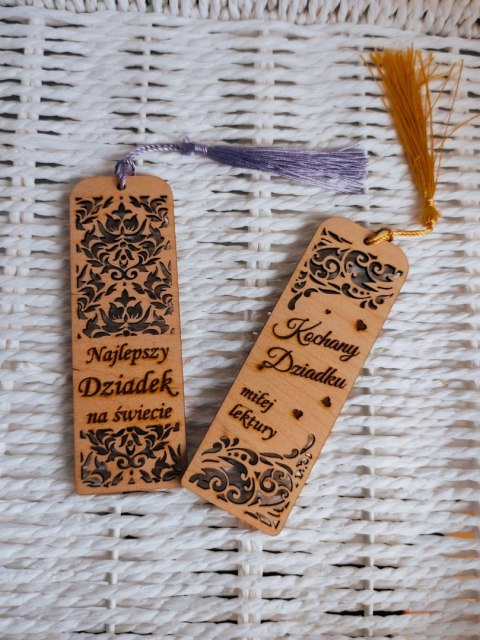 Zakładka do książki z grawerem dla Babci i Dziadka - personalizowana