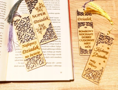 Zakładka do książki z grawerem dla Babci i Dziadka - personalizowana